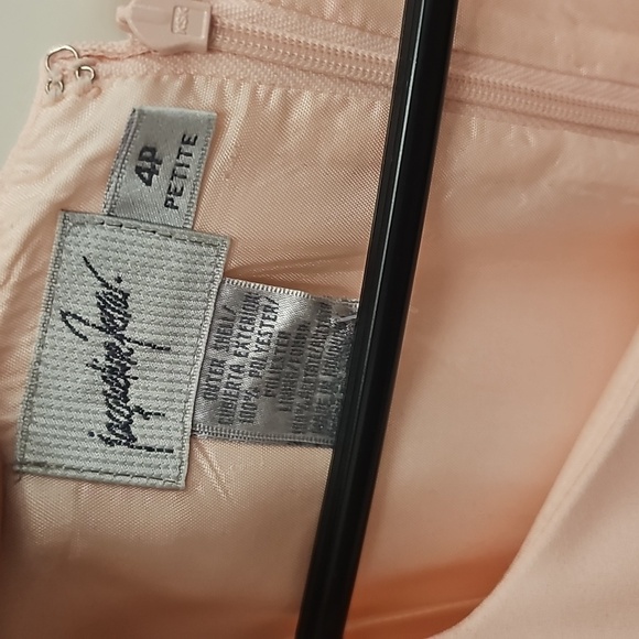 Elegant, Wedding, Bride, Pink, Women's, Midi, Dress, Formal, Vintage, 90s, Party - Picture 2 of 7